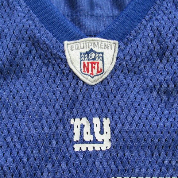 Vintage Reebok on Field Womens NFL NY Eli Manning #10 XL Blue w/ White Jersey - Picture 5 of 16